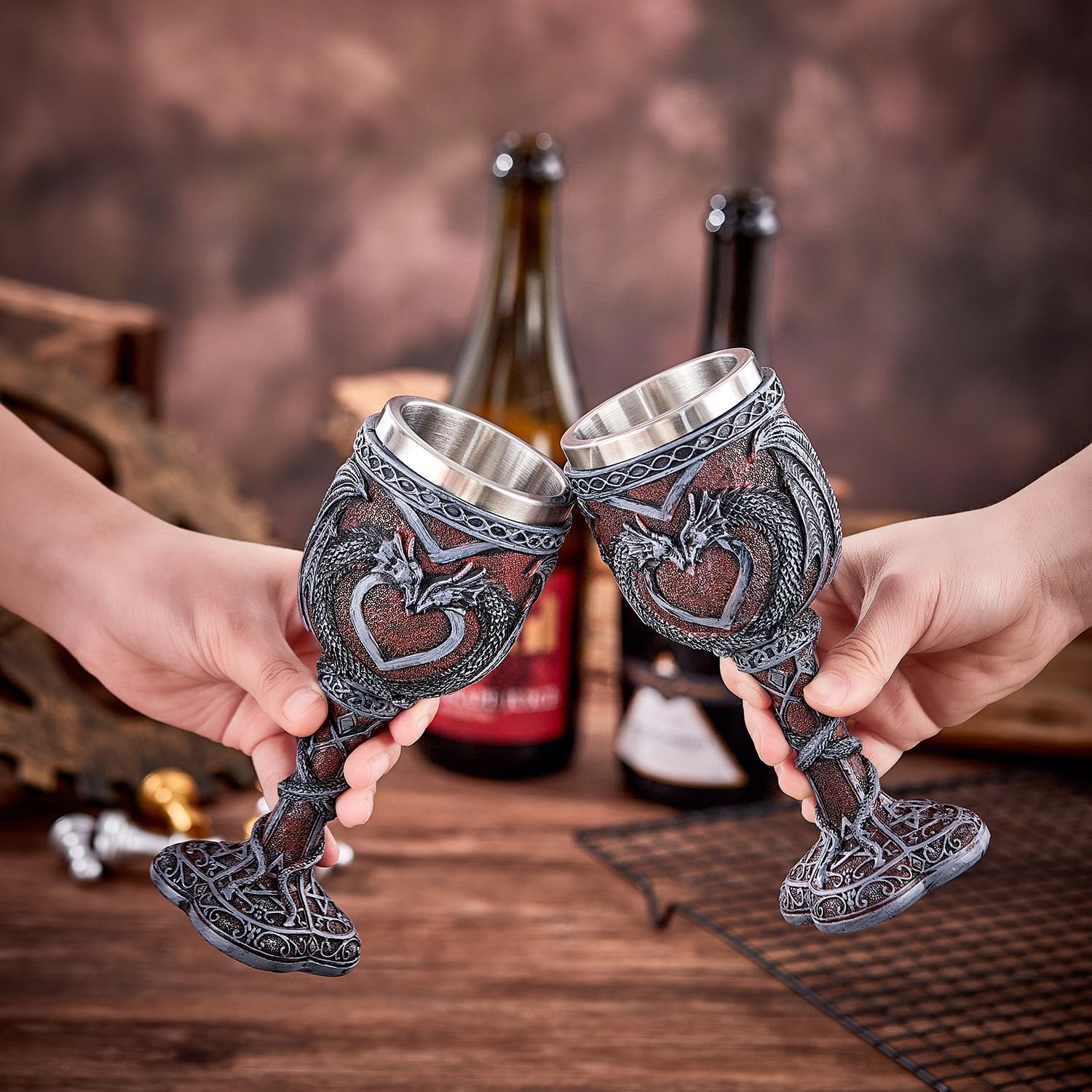 Amazon.co.jp: オッタレントドラゴンゴブレット ブラックドラゴン