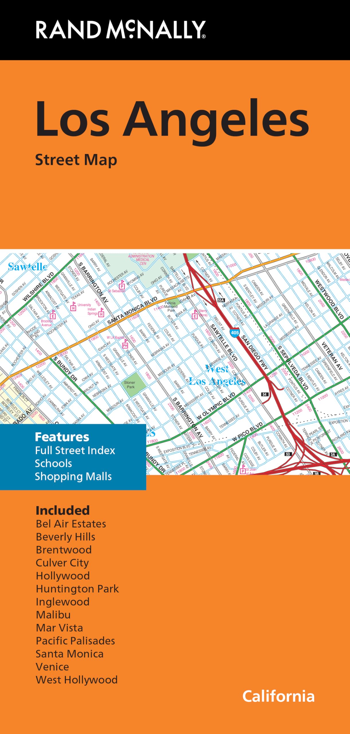 Rand McNally Folded Map: Los Angeles Street Map