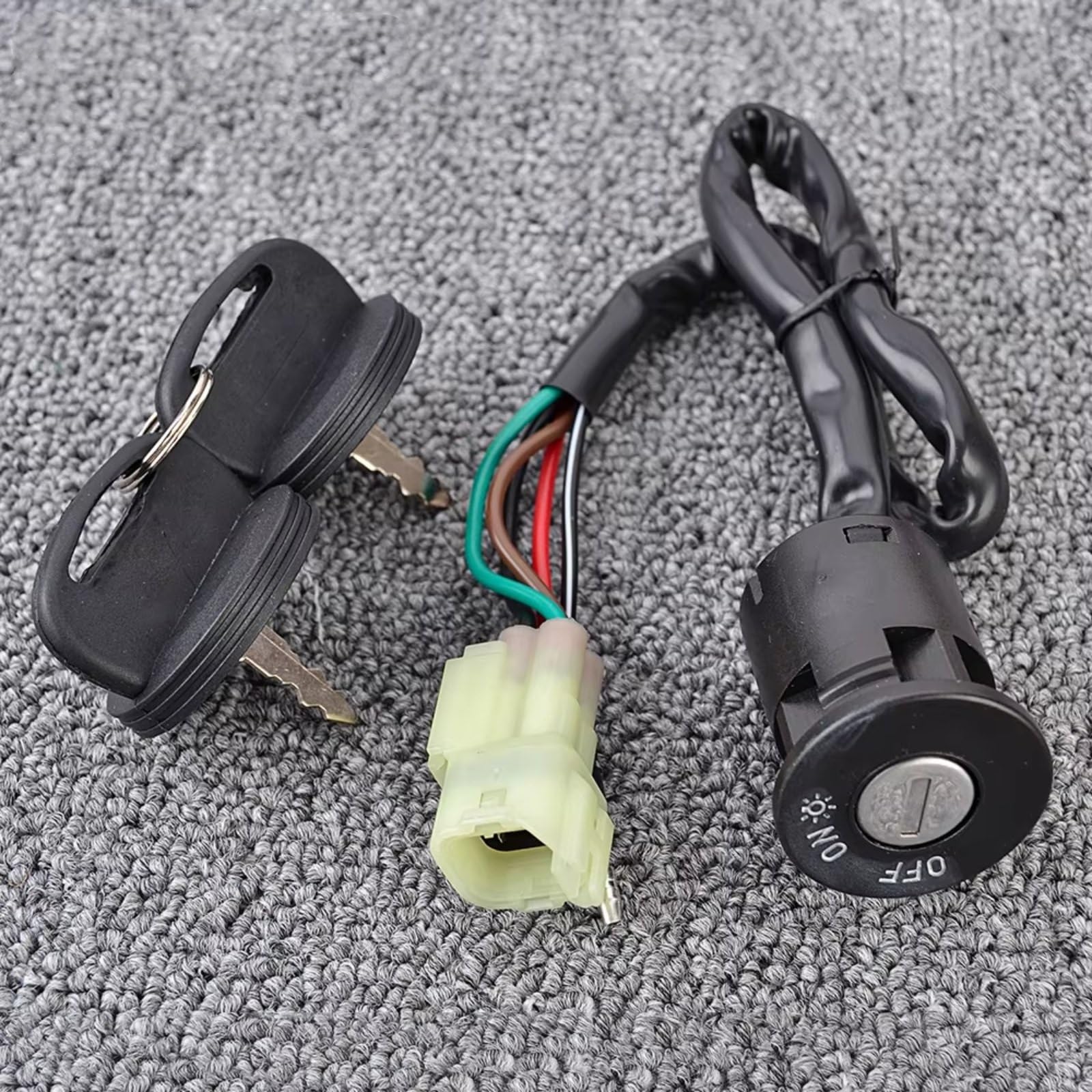 Interrupteur Clé Contact Moto pour Kymco ATV pour MXU 50 150 2009-2010 LB30AA 35010-LCA4-9V0 Clé Contacteur Allumage