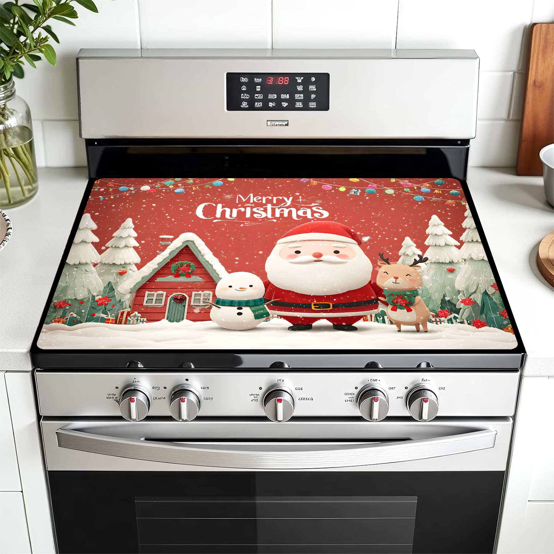 Stove Top Cover for Electric Stove, Glass Cooktop Mat, 28 x 20 Inch