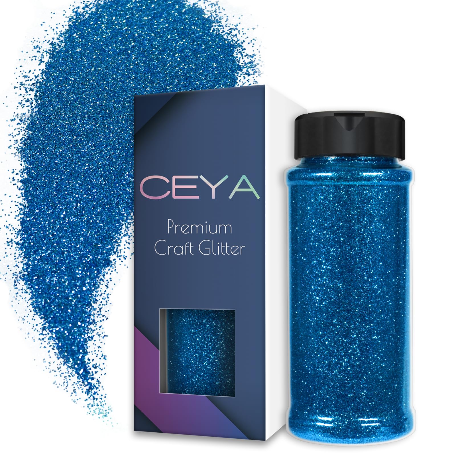 Ceya 3.8oz/ 110g Ultra Fine Glitter Powder Orange Iridescent Glitter 1/128” 0.008” 0.2mm for Slime Epoxy Resin Craft Tumbler Jewelry Nail Art Festival Makeup Scrapbook Painting Wedding Cards — image 1