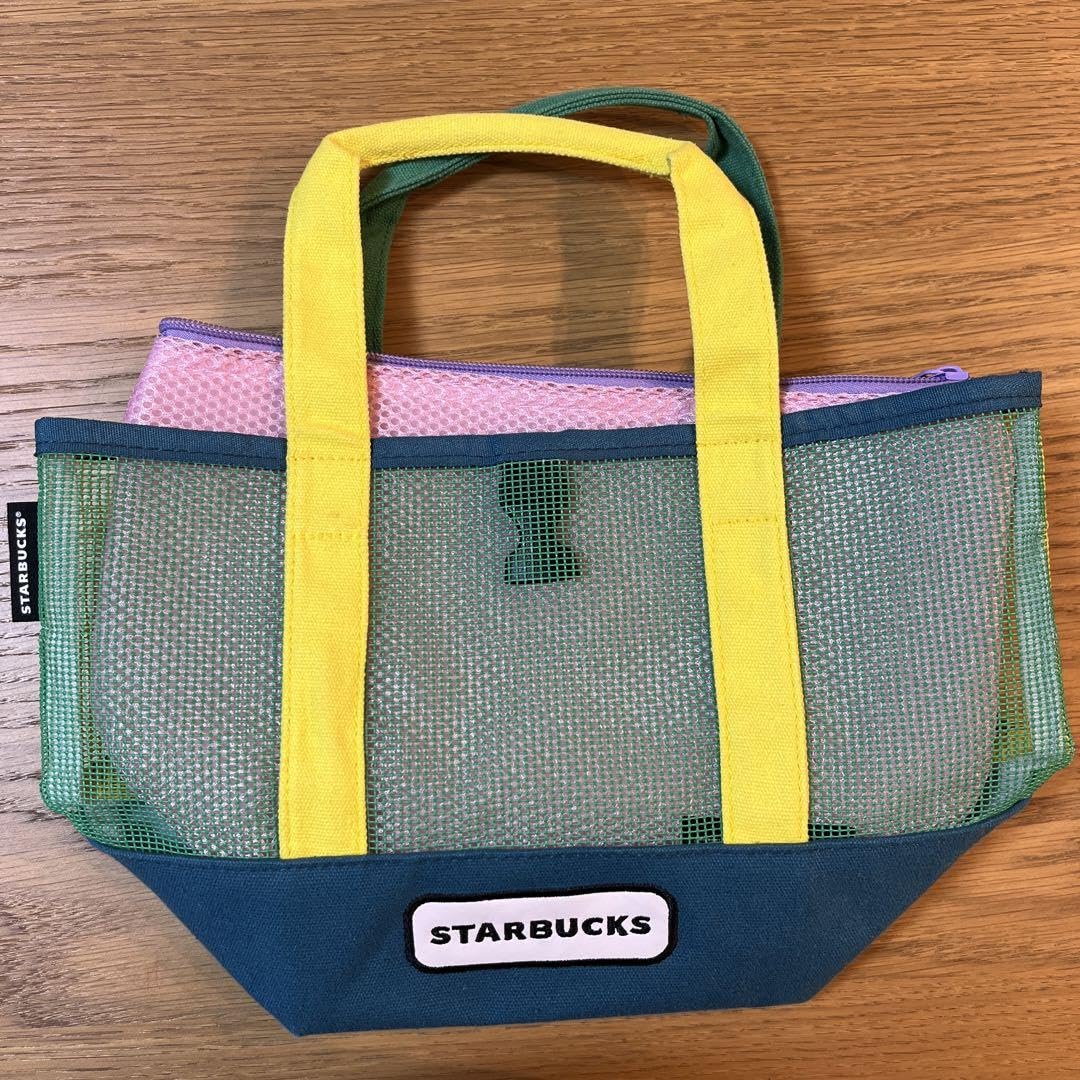 Amazon.co.jp: スターバックス メッシュトート 保冷ポーチ セット 保冷  
