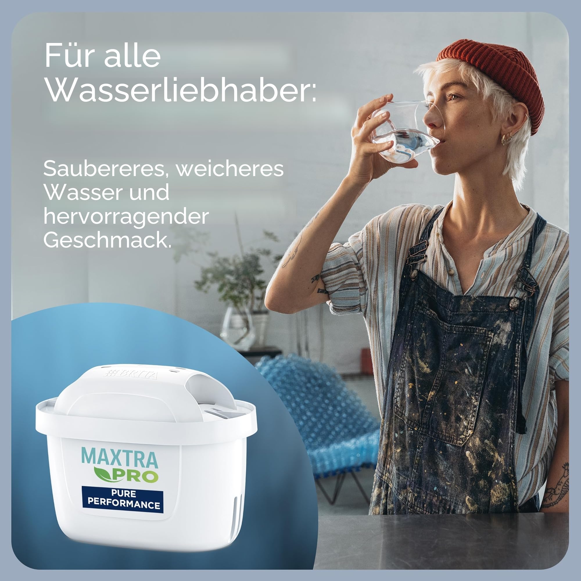 Brita Marella XL+1 Maxtra Pro PP Filterkanne, Blau, Polypropylen, 3,5 l, 150 l