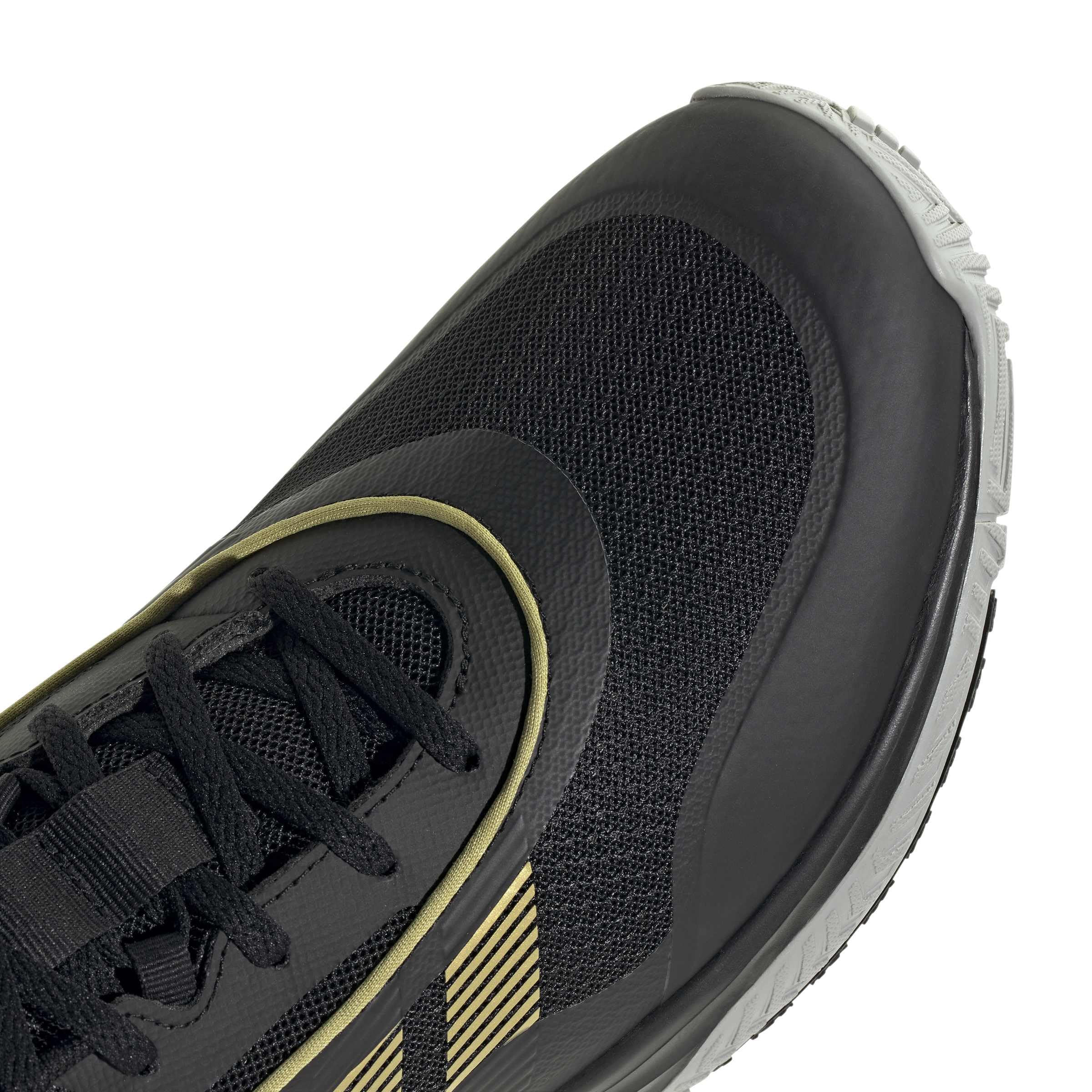 Adidas Originals Uomo Own The Game 3 Scarpe da Basket, Core Black Gold Metallic Mgh Solid Grey, 50 2/3 EU