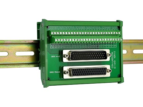 Miniatura 4 de CZH-LABS Montaje en carril DIN DSUB DB50 Módulo de interfaz de cabecera machohembra, placa de ruptura D-SUB.