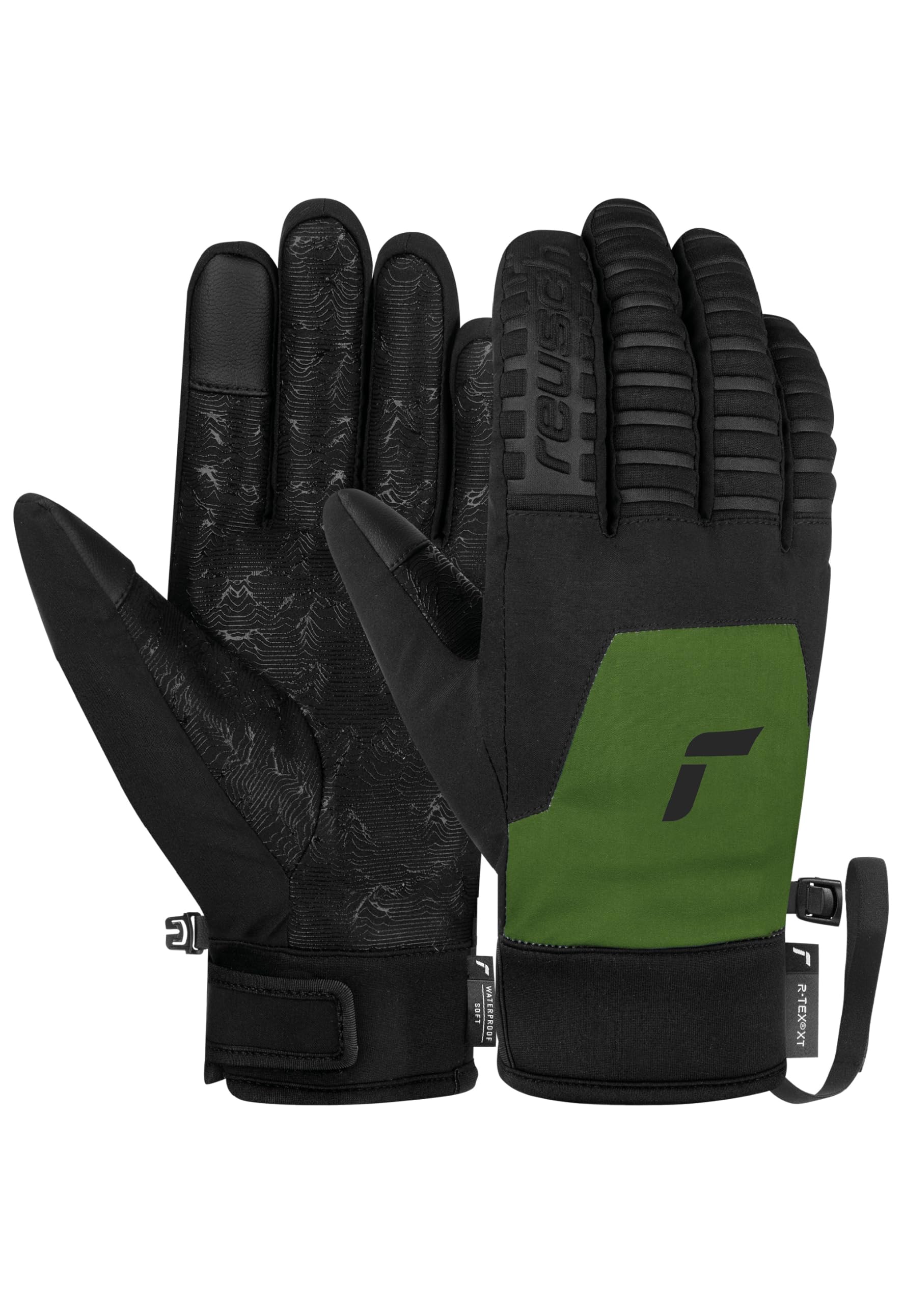 Reusch Raptor R-tex XT Touch-Tec Gants Ski Homme Olive/Noir - Chauds Et Tactiles