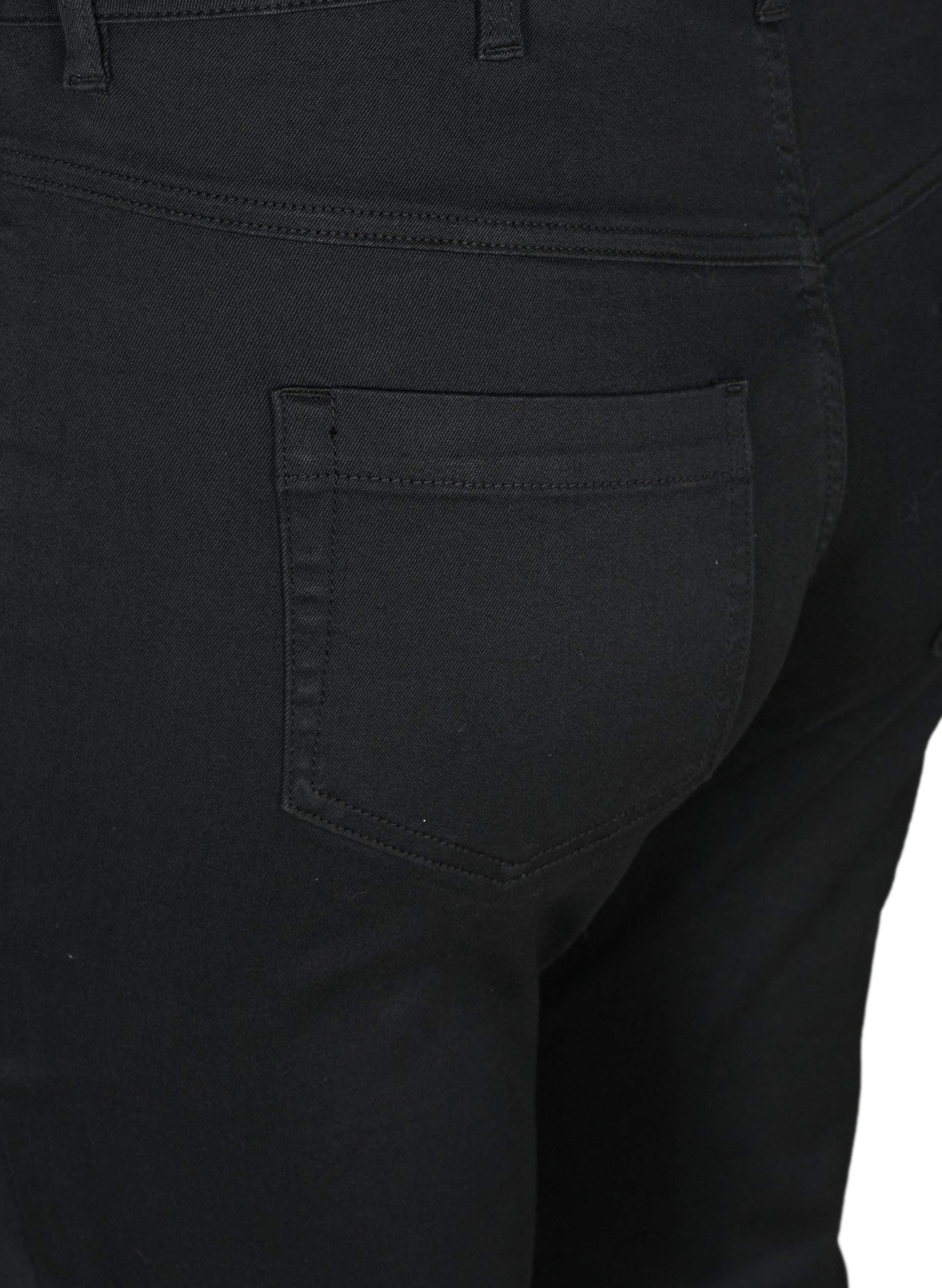 Zizzi Amy - Jeans Capri da donna, taglie grandi, jeans a 3/4, pantaloni capri con vestibilità aderente e vita alta, alla moda per l'estate, in comodo misto cotone elasticizzato