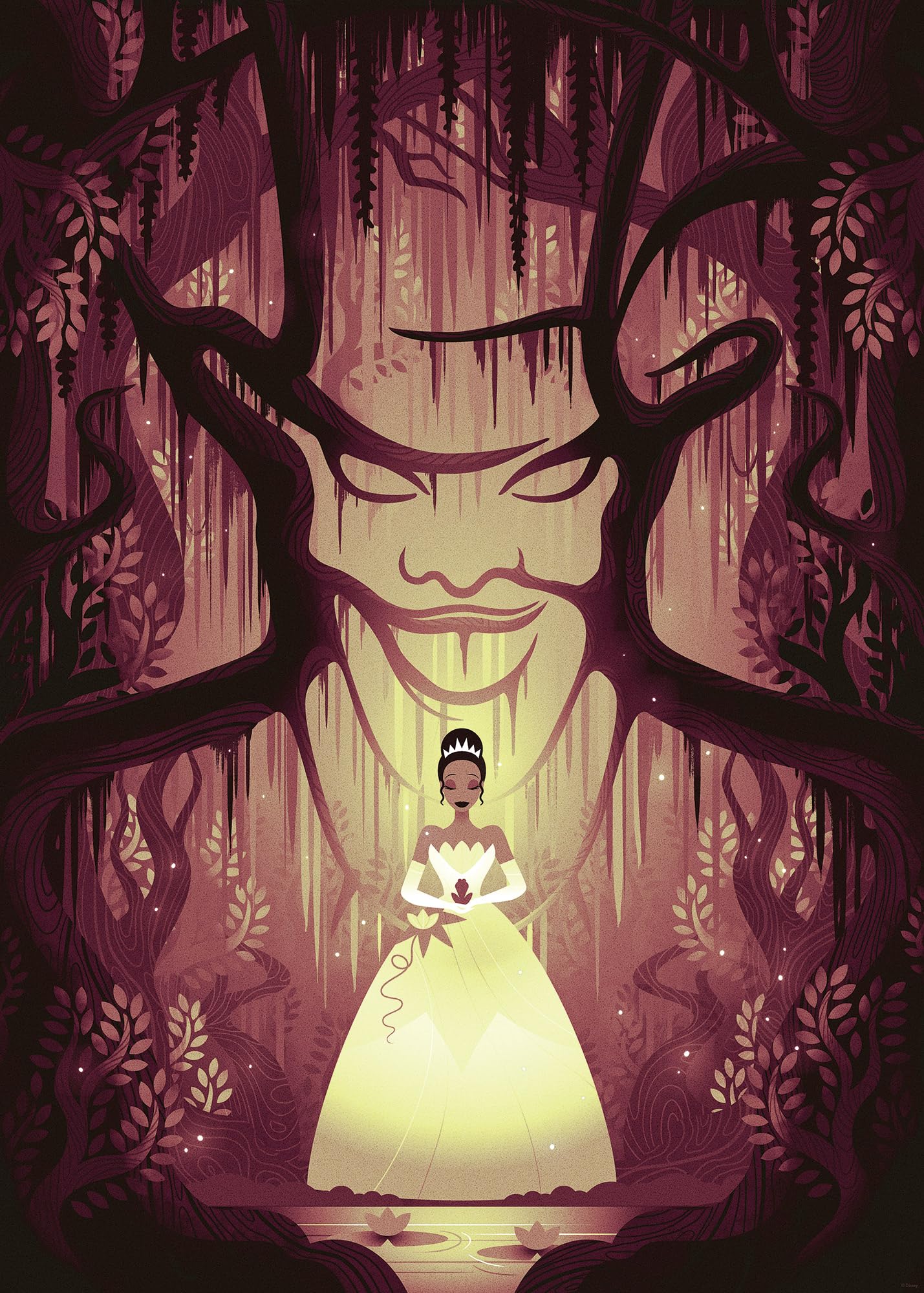 Komar Disney Tiana Dr. Facilier Wall Picture Size 50 x 70 cm Children's Room Wall Decoration
