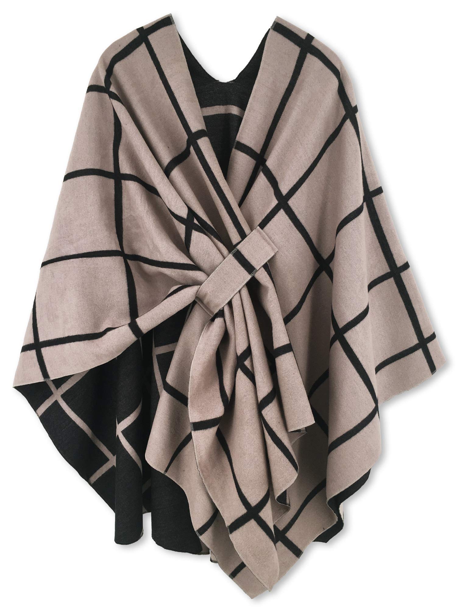 moss rose Women's Shawl Wrap Poncho Ruana Cape Open Front Cardigan Shawls for Spring Fall Winter-picture-43