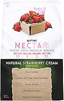 Vista 3 de Syntrax Nectar Naturals, aislado de proteína de suero totalmente natural, suave y cremoso, chocolate natural, 2 libras.