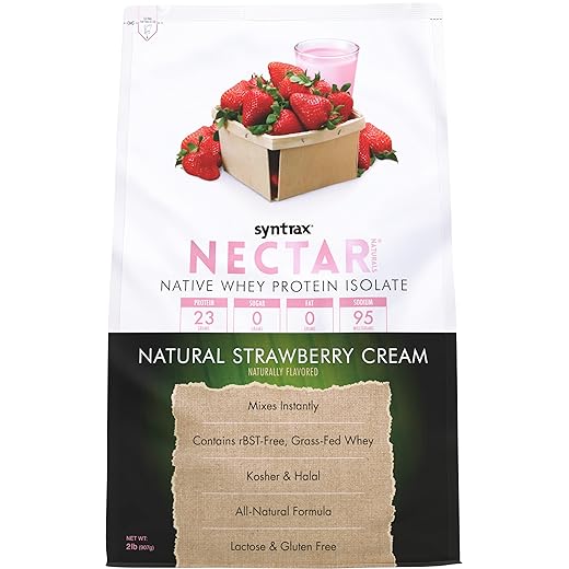 Nectar Natural Syntrax Strawberry Cream (Sabor Creme Natural De Morango) - 907G