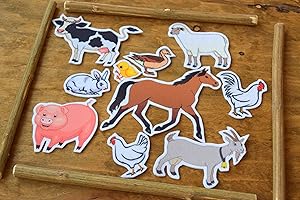 Educational Felt Board Set for Teachers: Enchanting Farm Animal Tales for Preschool Play and Learning