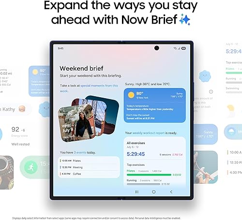 Miniatura 9 de Samsung Teléfono celular Galaxy Z Fold7, teléfono inteligente AI de 256 GB, Android desbloqueado, ediciones de fotos AI, pantalla grande, batería de