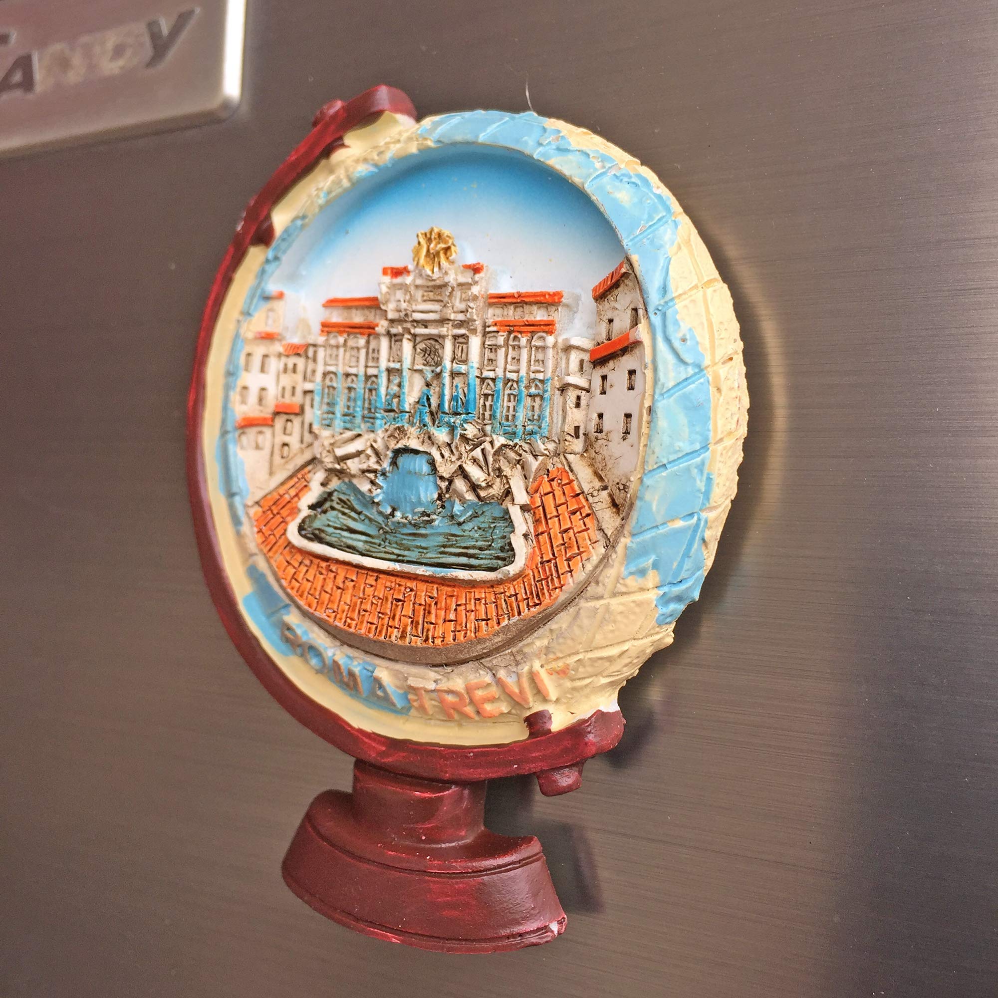 Roma Italia - Magnete per frigorifero 3D da viaggio, souvenir da viaggio, decorazione per la cucina, magnete magnetico per frigorifero Roma