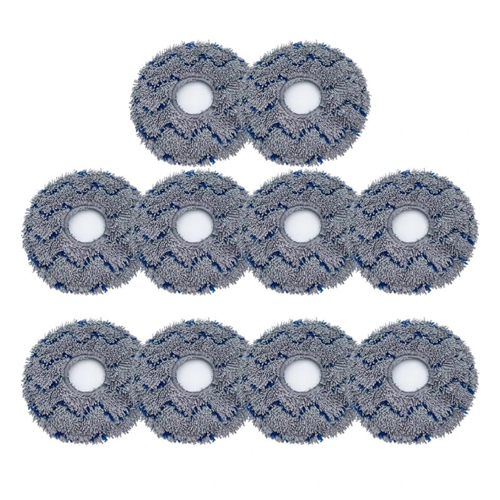 NUCBCULWP Compatible For ECOVACS，X1 X2,Compatible For Omni, T30 Pro T10 T20 T30s Robot Vacuum Cleaner Mop Cloth Compatible Accessories Parts(10PCS)