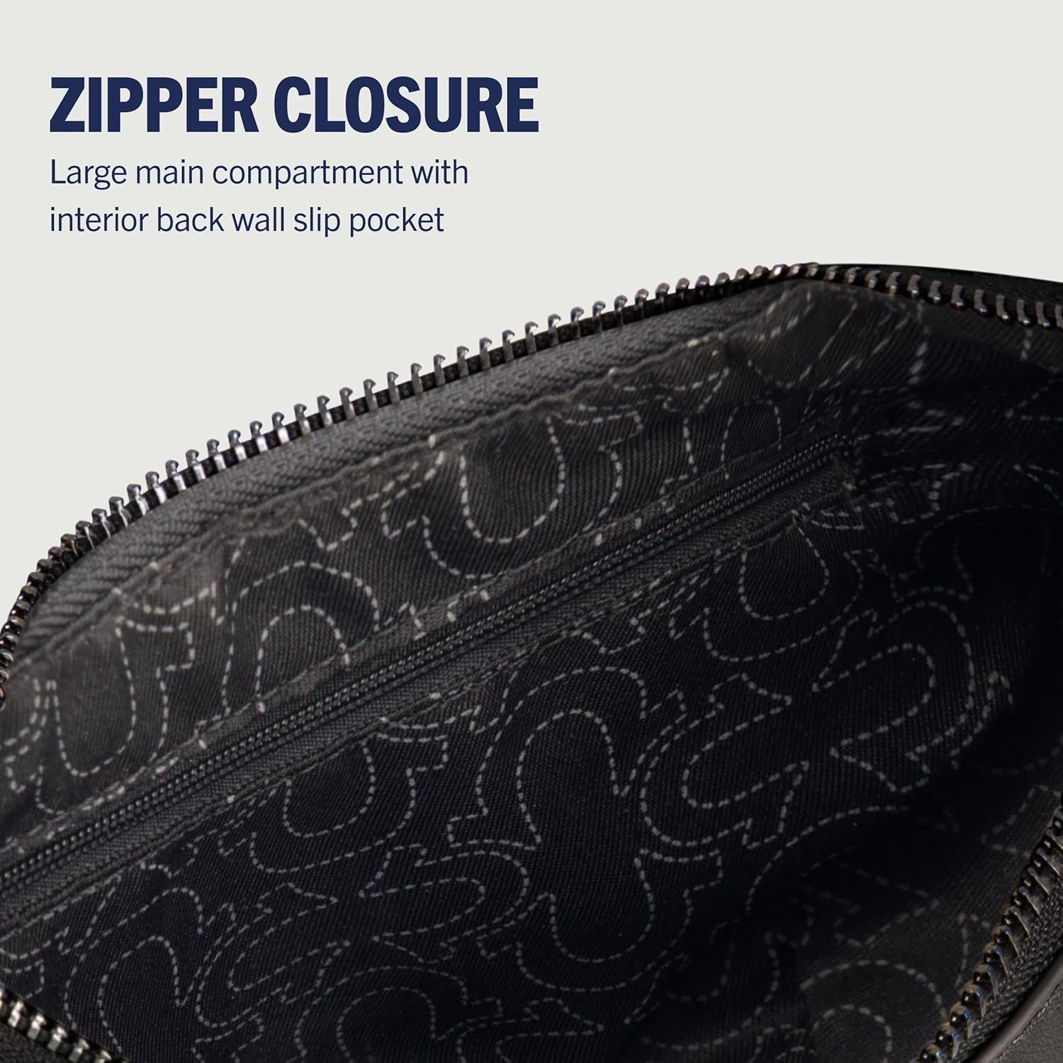 True Religion Women's Shoulder Bag Purse, Crescent Hobo Handbag with Adjustable Removable Strap and Horseshoe Logo - Image 6