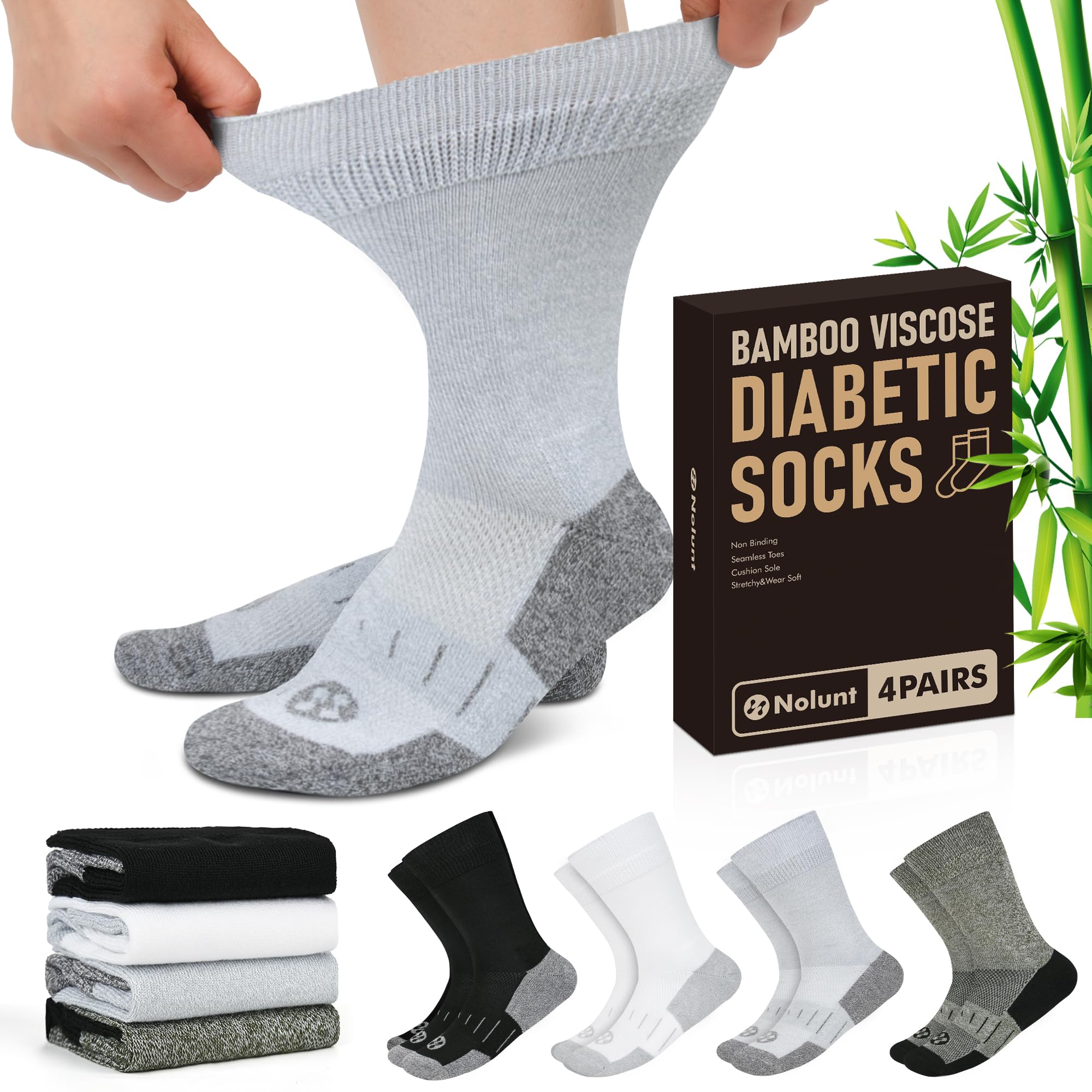 NOLUNT Diabetic Socks - diabetes care | Mubboo