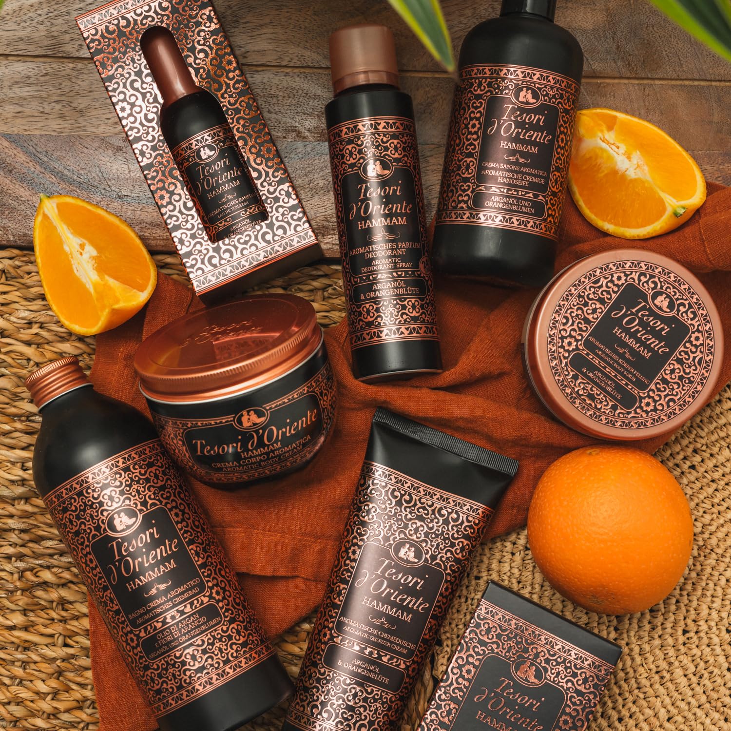 Tesori d'Oriente | Gommage corporel « Hammam » | Gommage aromatique pour le corps et les sens | Rituels de bien-être pour le corps et les sens | 300 ml