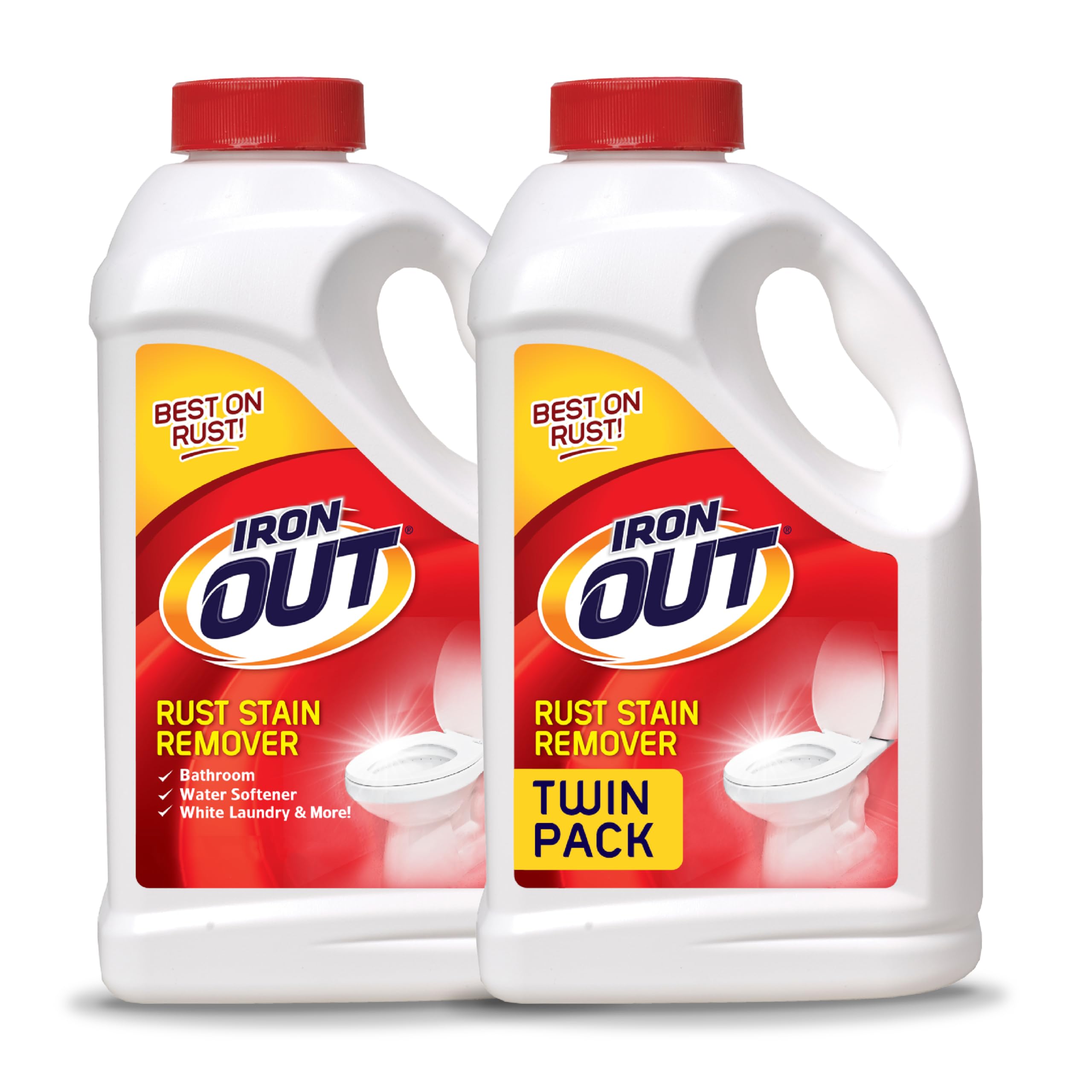 Iron OUT Rust Stain Remover, Remove Rust Stains in Bathrooms, Kitchens, Laundry, and Outdoors, No Scrub Powder Formula, Made in the USA, 4.75 Pounds,