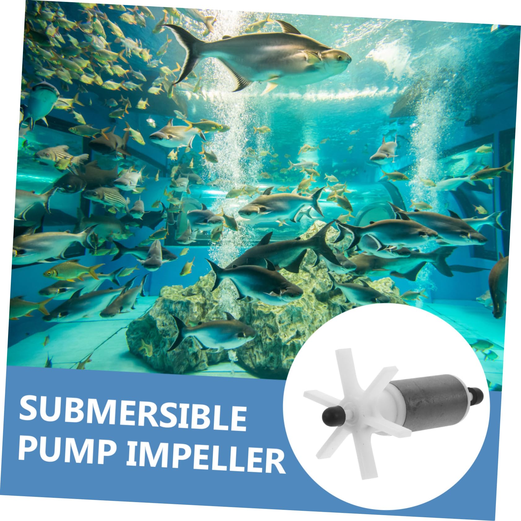4piezas Bomba De Agua Sumergible Con Rotor De Repuesto y Hélice Accesorios Para Acuarios Fuentes y Piscinas Fácil De Instalar