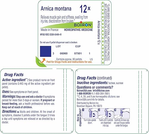 Miniatura 9 de BOIRON USA - Arnica Montana 12x Salud y Belleza