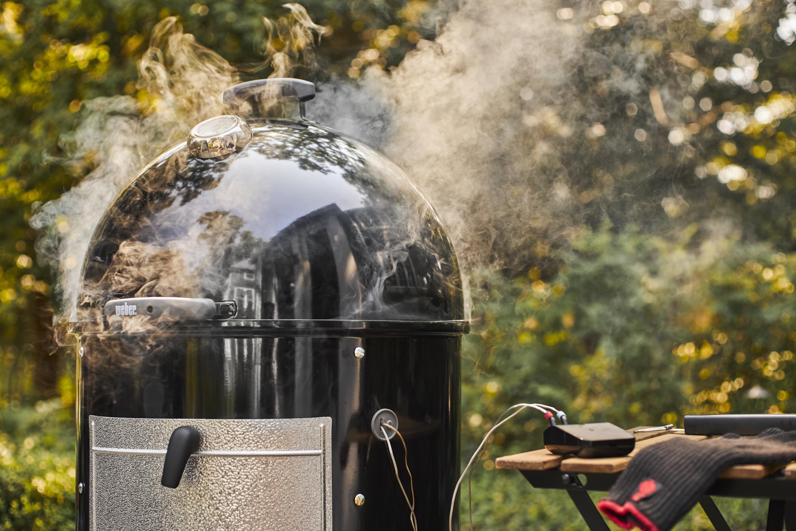 Weber Connect Smart Grilling Hub, termómetro inteligente con Bluetooth y WLAN, control en el dispositivo o mediante la aplicación, instrucciones paso a paso y recetas, hasta 4 sondas - Negro (3202)