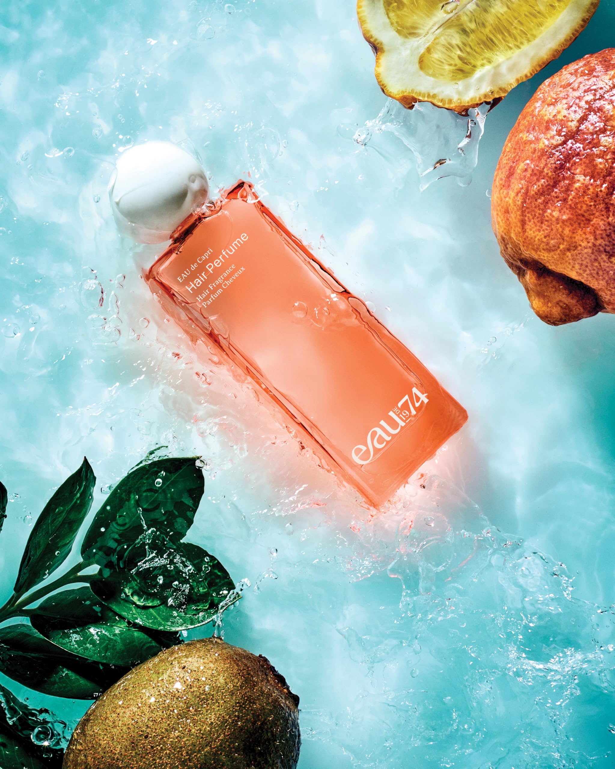 EAU de Capri Hair Perfume 50ml | Mediterranes Haarparfum inspiriert von Capri | Frischer Zitrus-Duft mit Passionsfrucht, Moschus & Blüten