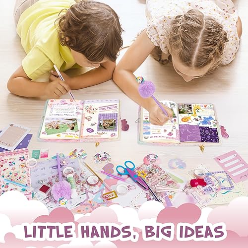 Miniatura 7 de QIYVLOS Kit de diario de bricolaje con diario, diario de temática mágica, suministros estacionarios, juguetes para edades de 8 a 13 años, regalos de