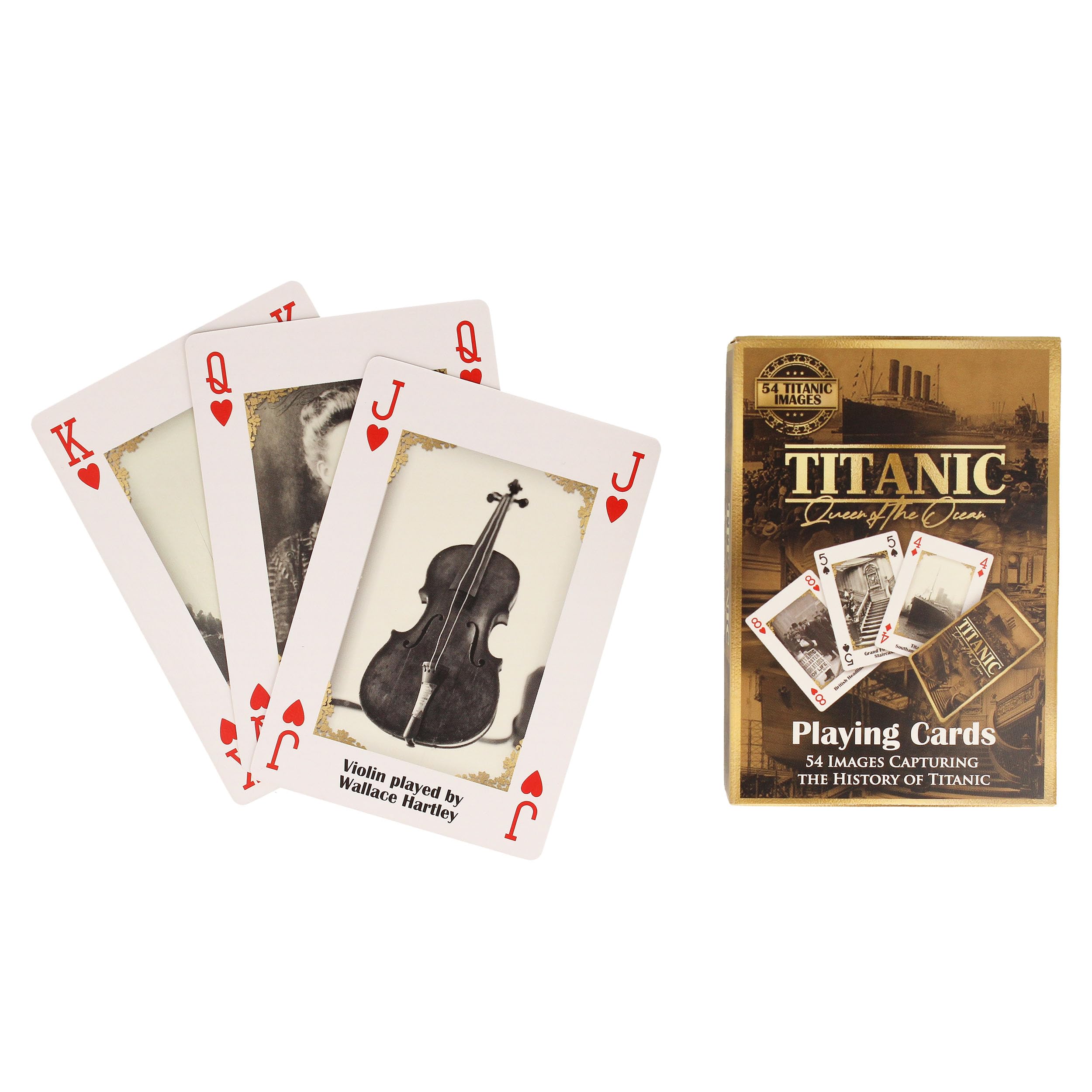 Guinness Playing Cards Titantic Themed - Queen of the Ocean - 54 Playing Cards with images capturing the History of the Titanic