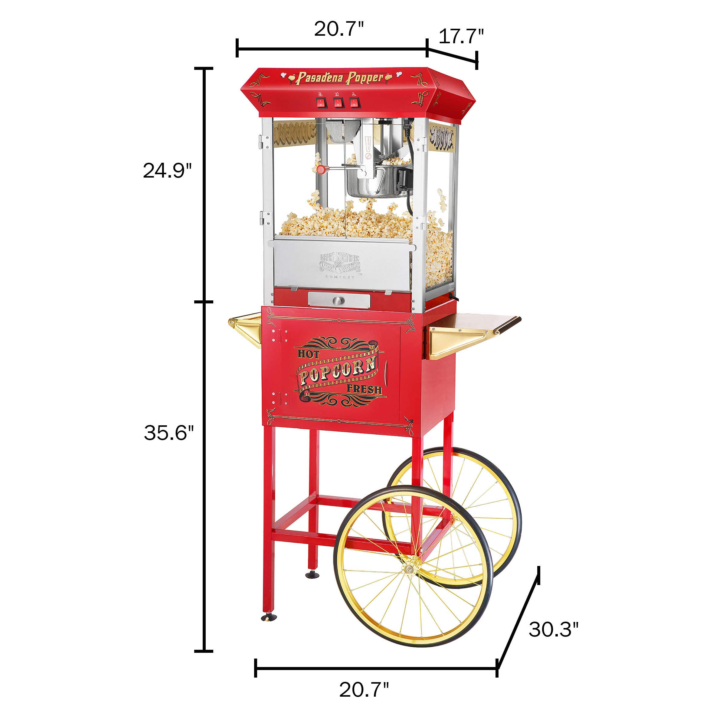 Amazon.co.jp: Great Northern Popcorn Pasadena ポップコーンマシン