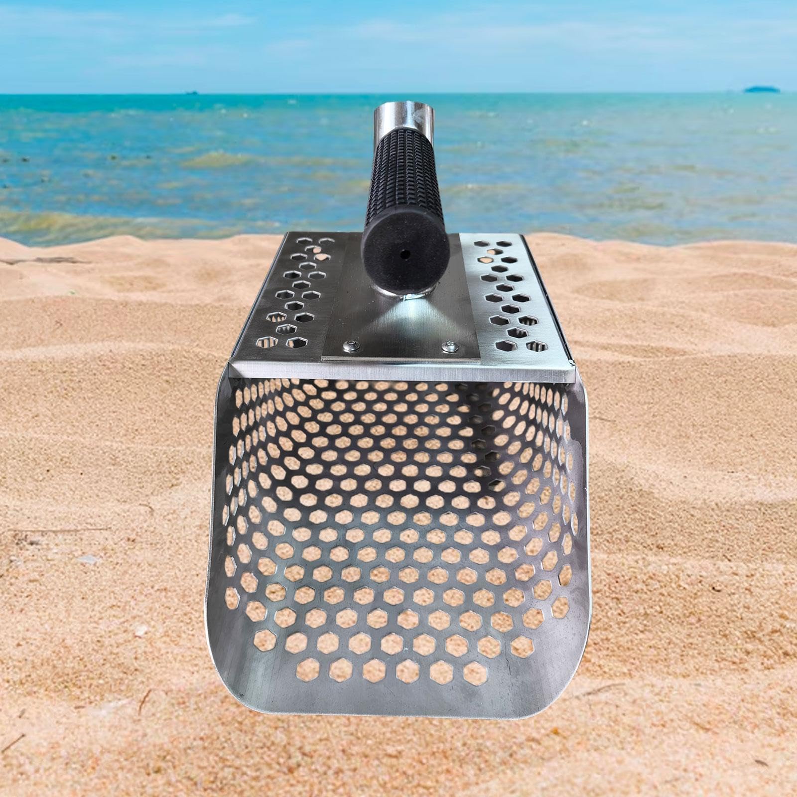 Sand Robusto con Diseño Hexagonal para Tamizar Arena Pala de Excavación Portátil Y Herramienta de Búsqueda de Oro Adecuado para Aficionados a La