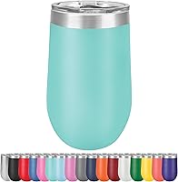 Vista 19 de Vaso de vino grande de 16 onzas, aislado al vacío, acero inoxidable con tapa, vasos de vino aislados con tapas, copas de vino sin tallo (negro)