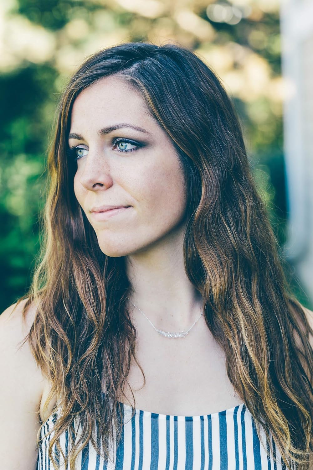 Designed By Stacey Handmade Herkimer Diamond Necklace, Bar Pendant 925 Sterling Silver Jewelry, Gifts for Women, Birthday, Anniversary, Wedding, Prom, Homecoming, 16 to 18" Adjustable Chain