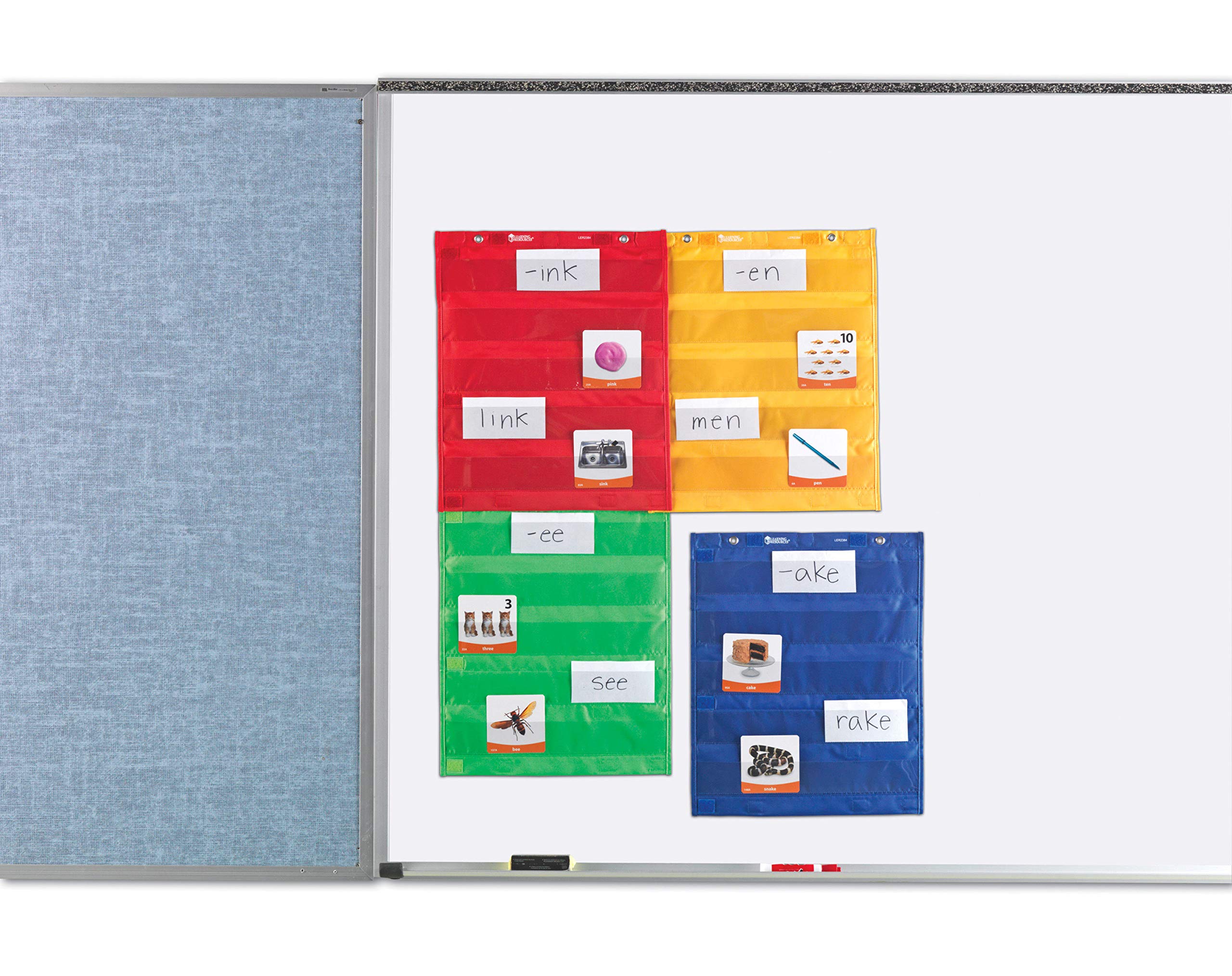 Learning Resources Magnetic Pocket Chart Squares - Set of 4, Classroom ...