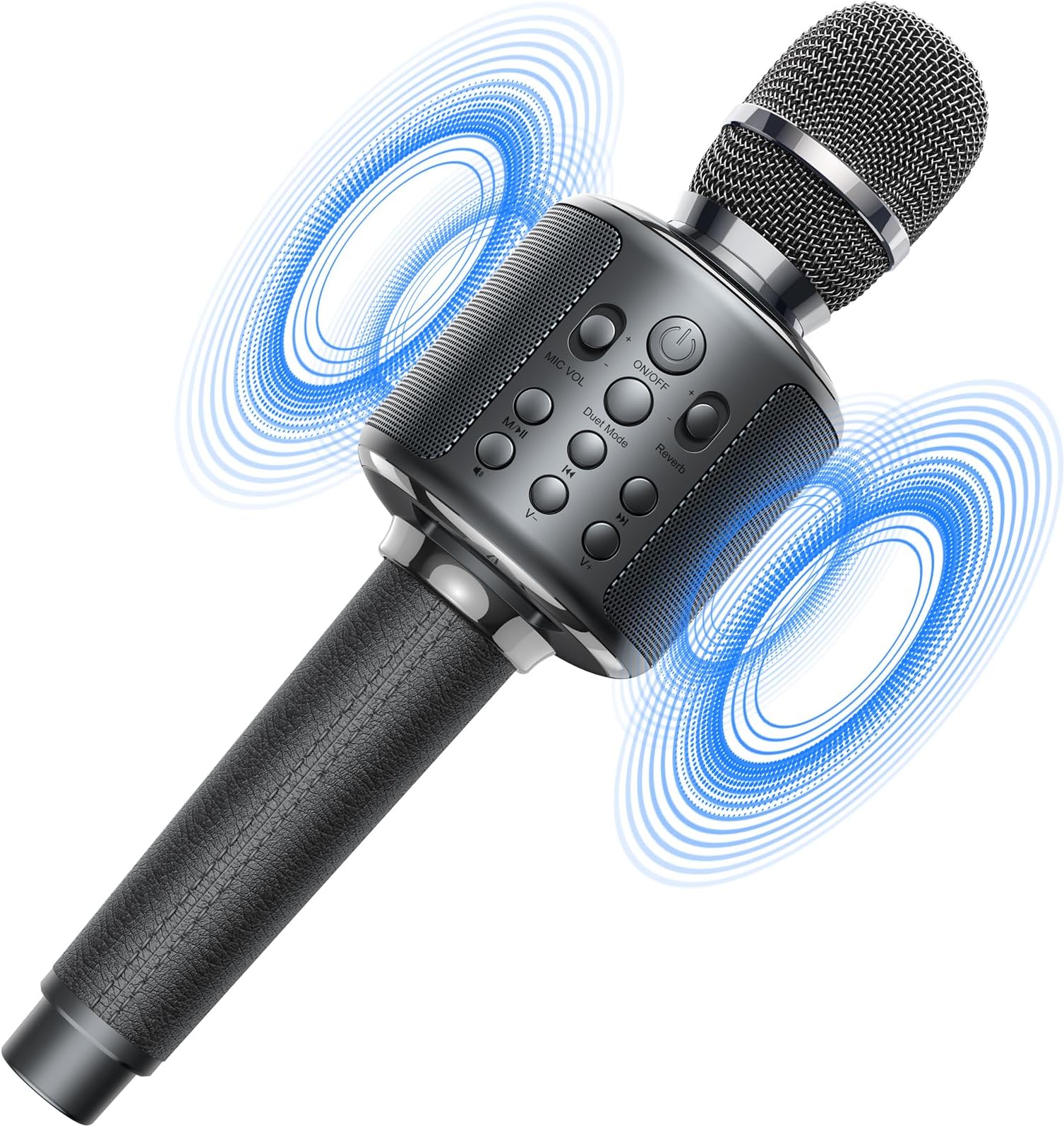 XZL Karaoke Microphone, GOODaaa Wireless Bluetooth Karaoke Microphone, 4-in-1 Portable Handheld Karaoke Mics Speaker Machine with Dual Sing for Kids and Adults Home Party Birthday
