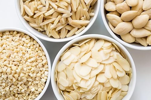 Miniatura 4 de Almendras enteras blanqueadas con mandelina, 100 % almendras (2 libras), sin OMG, sin gluten, veganas, keto, aptas para dieta a base de plantas,