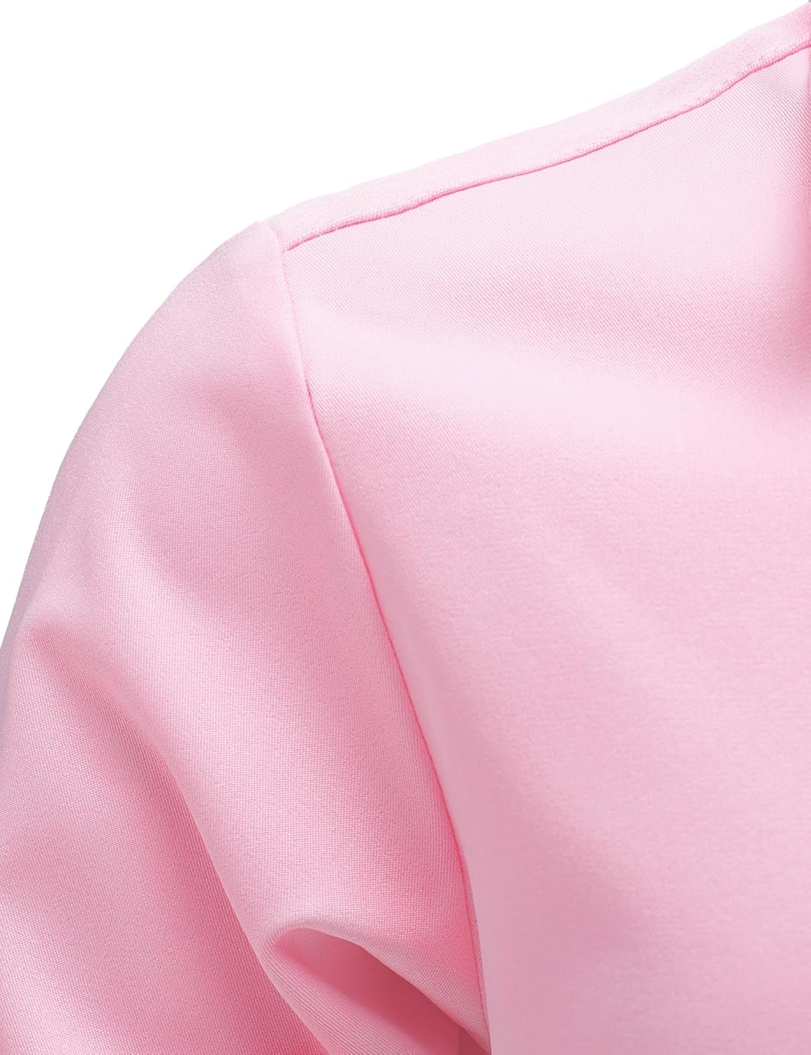 Boys Stretch Wrinkle Free Dress Shirts Button Down Shirt Long Sleeve Formal School Uniform Shirts - Image 4