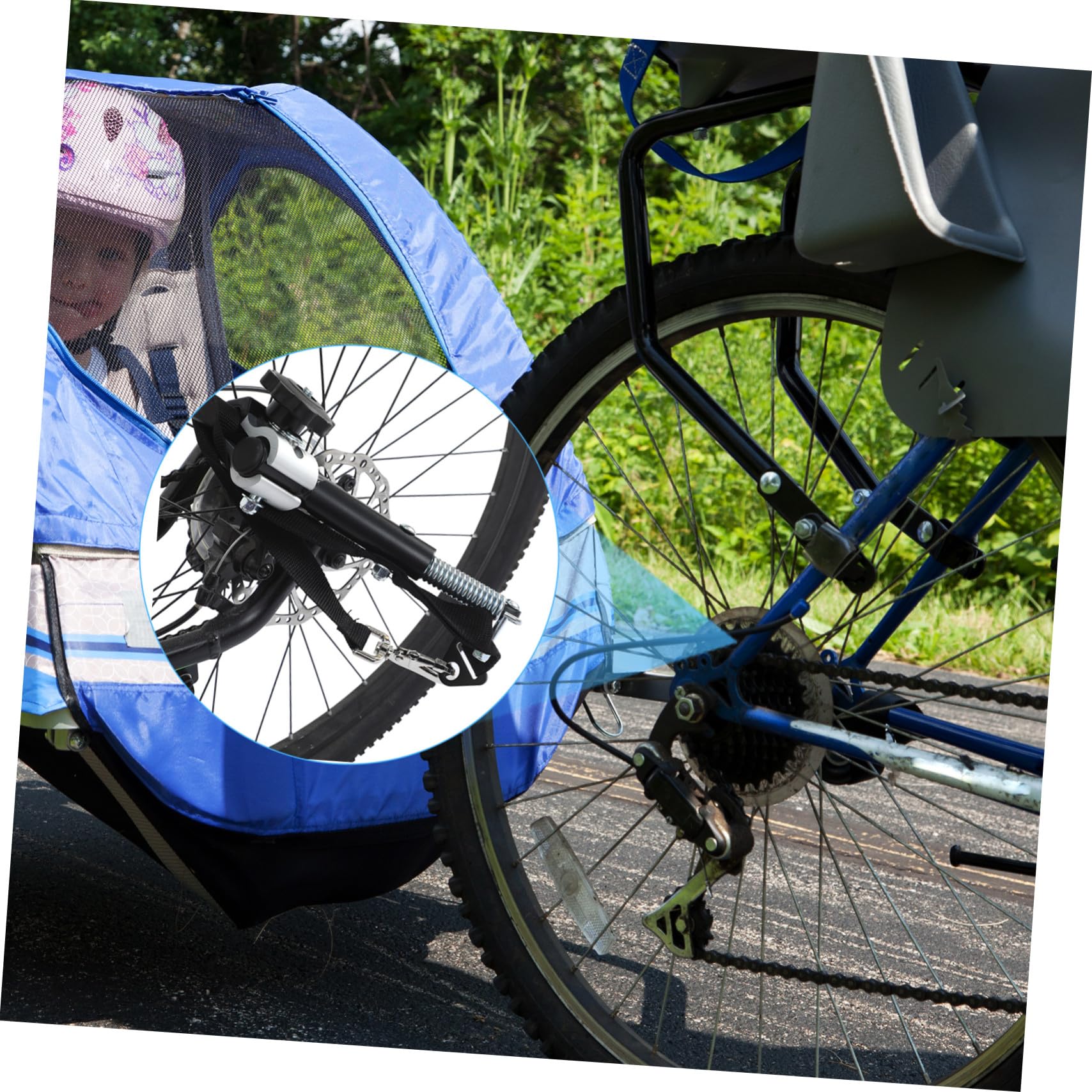 Fahrradkupplung Anhängerverbinder aus Robustem Material Fahrradrahmenadapter für Runde Rohre 19–32mm Universelle Anhängerkupplung für Standard und E-Bikes Fahrradzubehör