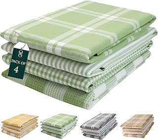 Cloud Scape Linen Kitchen Towels Set - Pack of 4