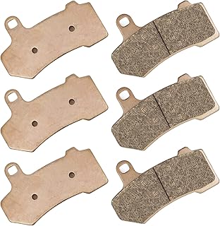 Sintered Brake Pads Front Rear for Harley Davidson Road Glide Road King Street Glide Electra Glide 08-20, Ultra Limited 14-20, Night Rod 06-21, Street Rod 06-07, V-Rod 05-17, Tri Glide