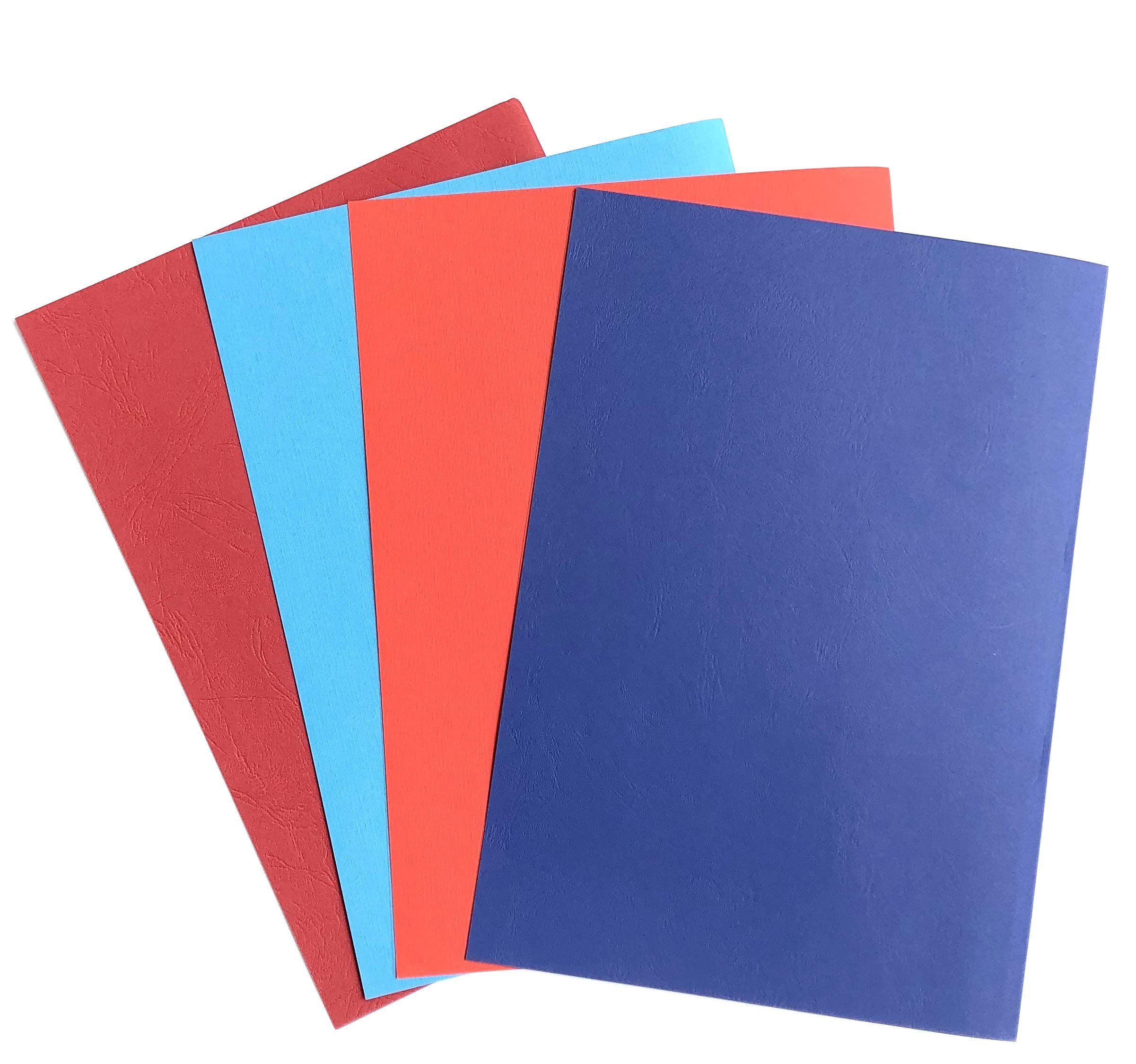 LIMEQKI Thermobindemappen A4 5 Stück - Farbverlauf Blau PVC & PP