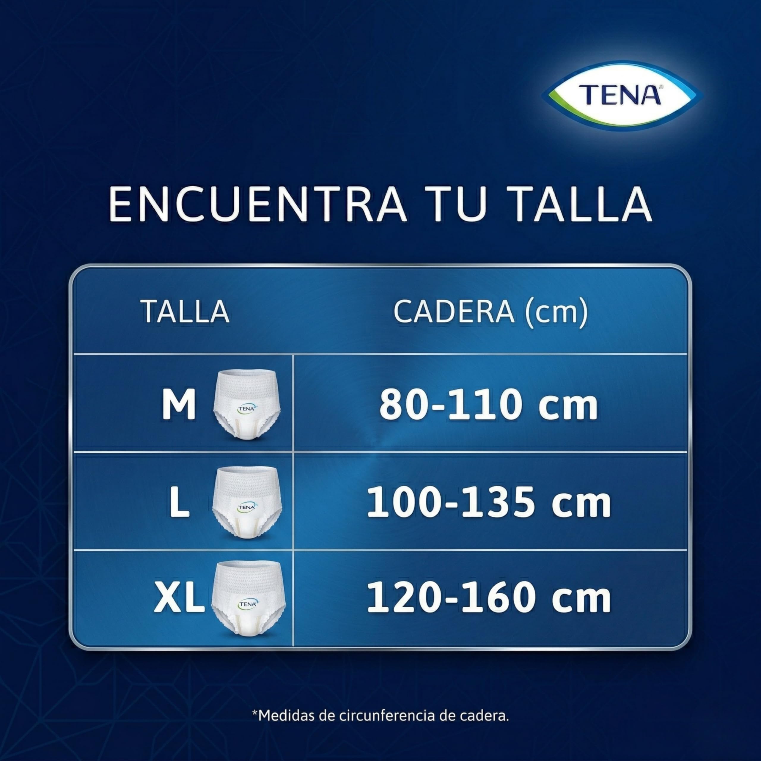TENA Pants Plus XL – Pack Mensual de 48 Unidades (4 x 12) – Ropa Interior Absorbente para Incontinencia Moderada a Fuerte – Talla Extra Grande (120-160 cm) y Control de Olor