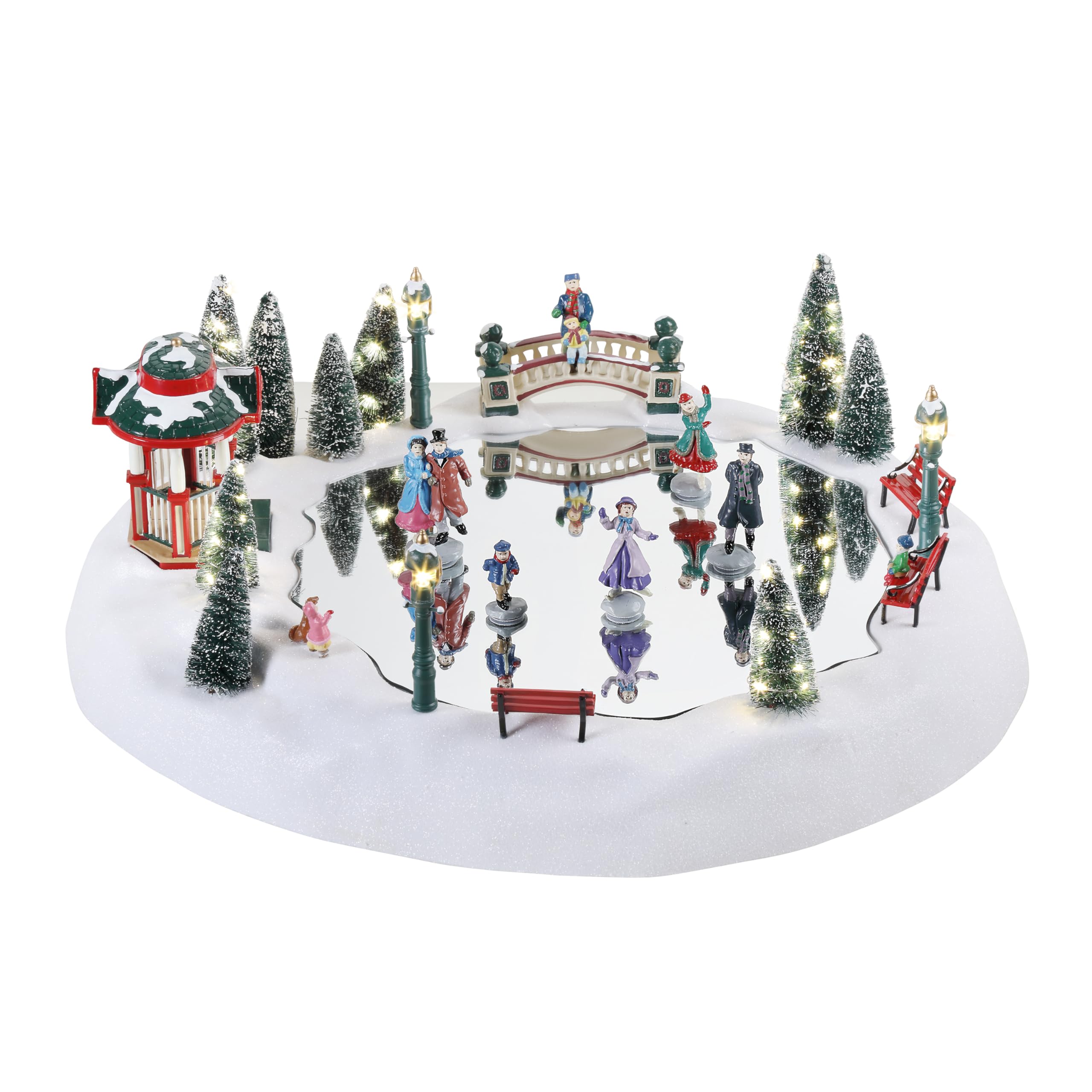 Amazon.com: Mr. Christmas Winter Wonderland Skating Rink, Animated