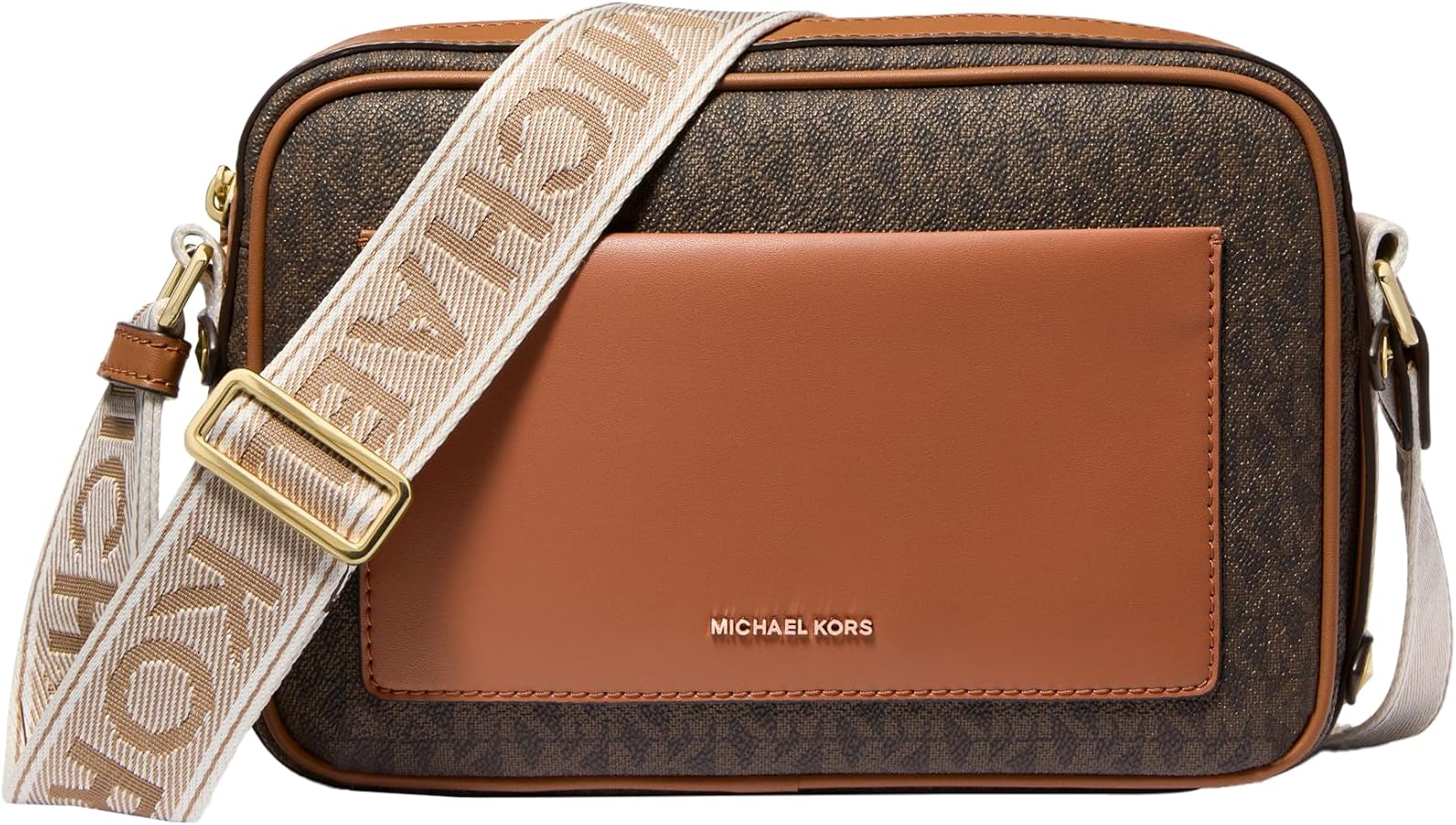 Michael Kors Maeve Large Pocket Crossbody Bag, Gold-Tone Hardware