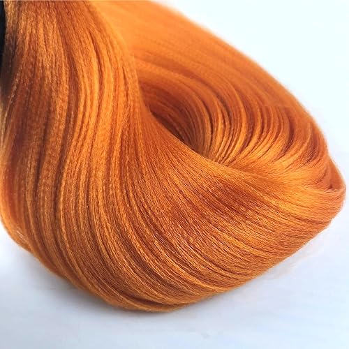 Miniatura 5 de Leticia Pelo trenzado naranja jengibre cabello humano preestirado Kanekalon pelo trenzado 26 pulgadas