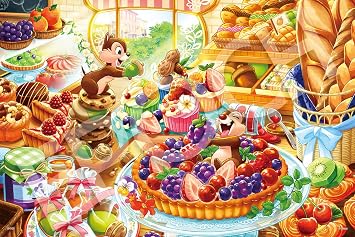 Epoch 97-704s 1,000-Piece Jigsaw Puzzle, Disney Puzzle Decoration Collage, Chip n Dale - Lets Make Together! - Chip and Dale - Lets Make Together! - 19.7 x 29.5 inches / 50 x 75 cm, Includes