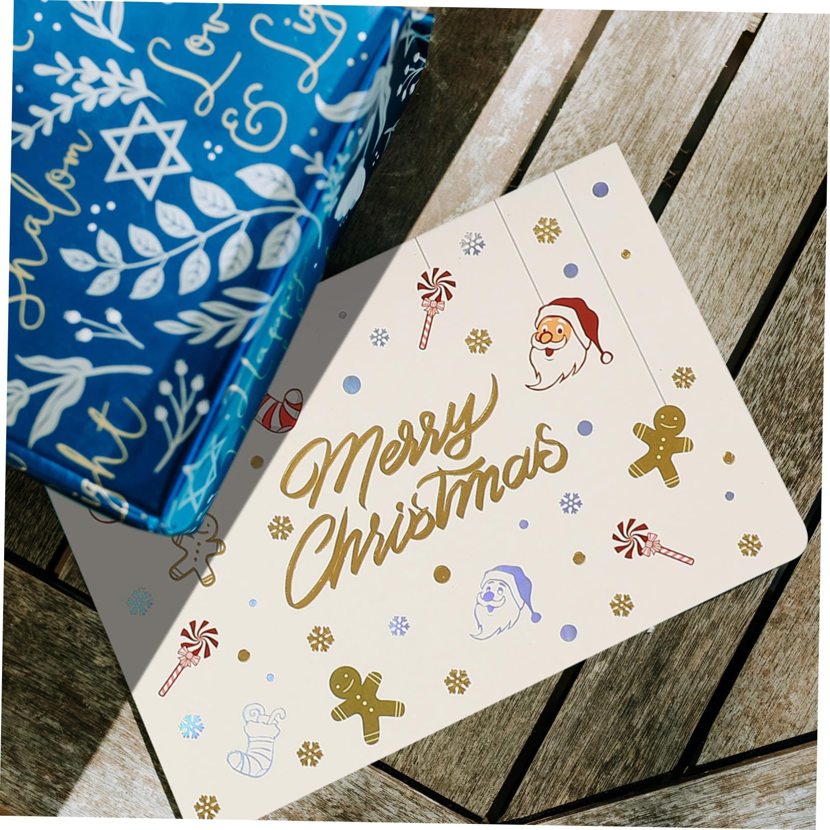 DOITOOL 40 Sätze Teiliges Weihnachtskarten aus Hochwertigem Papier mit Farben Gestaltete Gruß und Segenskarten für Festtage als Dankes und Botschaftskarten für Familie und Freunde