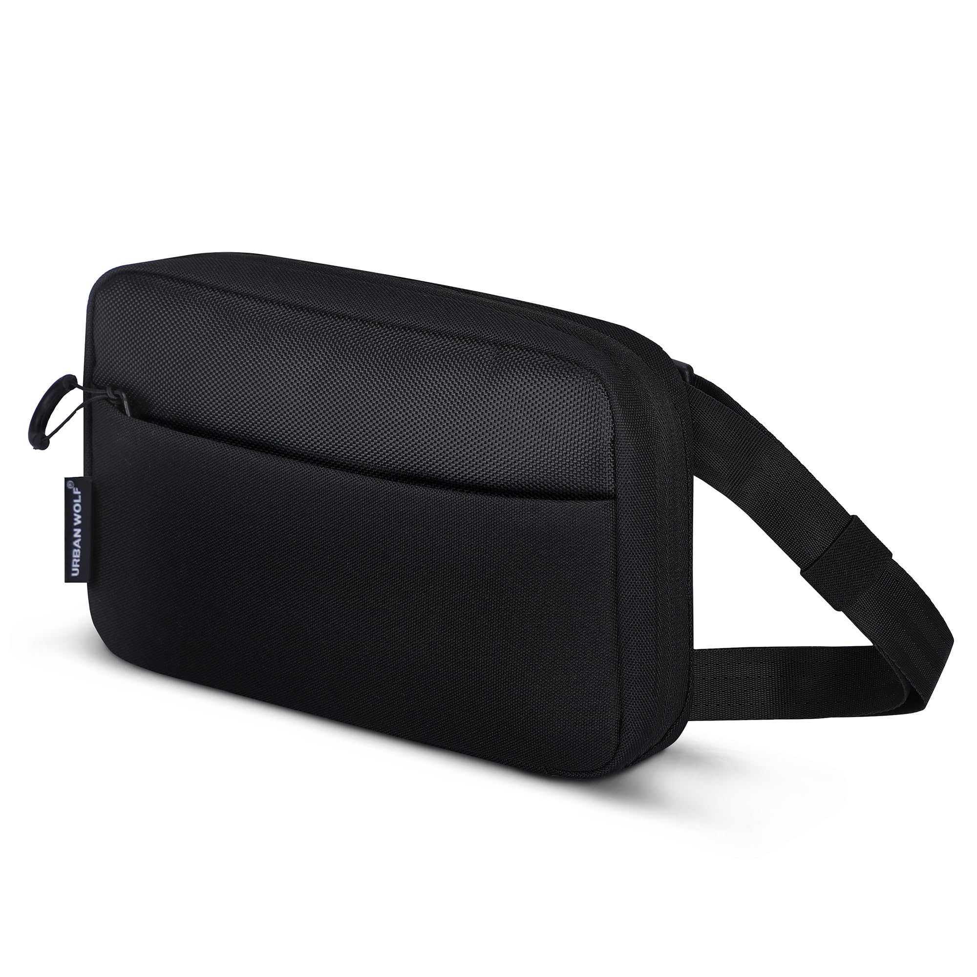 Travel Sling – Anti-Theft Travel Crossbody Sling Bag for Men & Women | Water-Resistant Chest Pack, Mobile & Passport Shoulder Bag for Daily & Travel Use – Black