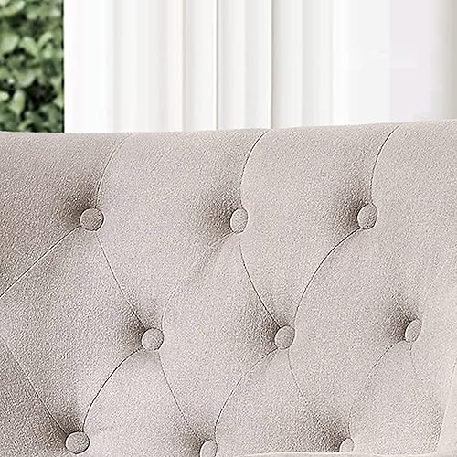 Miniatura 8 de Rosevara Atlas - Silla decorativa moderna de mediados de siglo, sillón tapizado con cojín suave para sala de estar, dormitorio y espacios pequeños