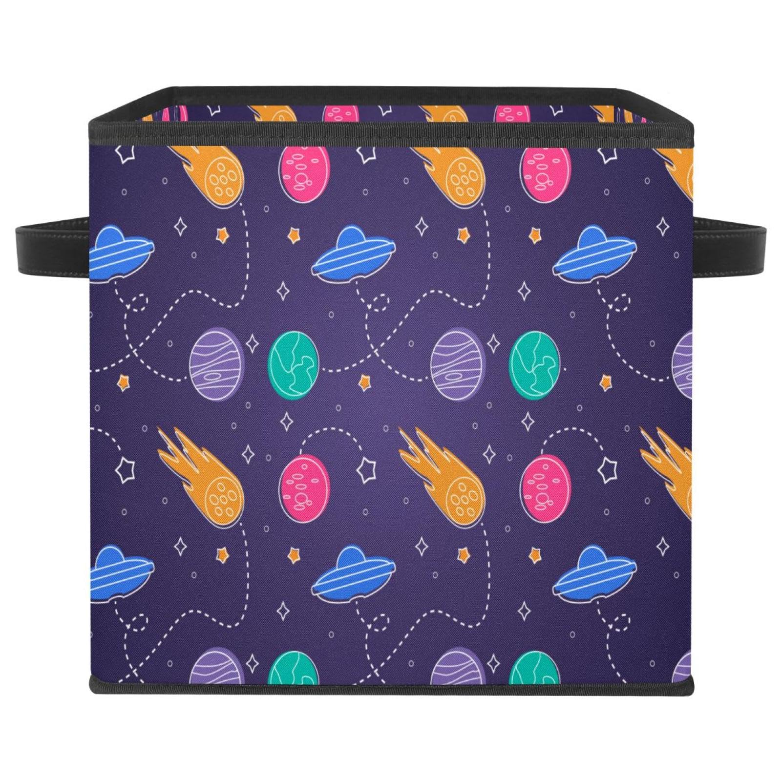 Boîte de rangement pliable OVNI en tissu pour placard et chambre d'enfant